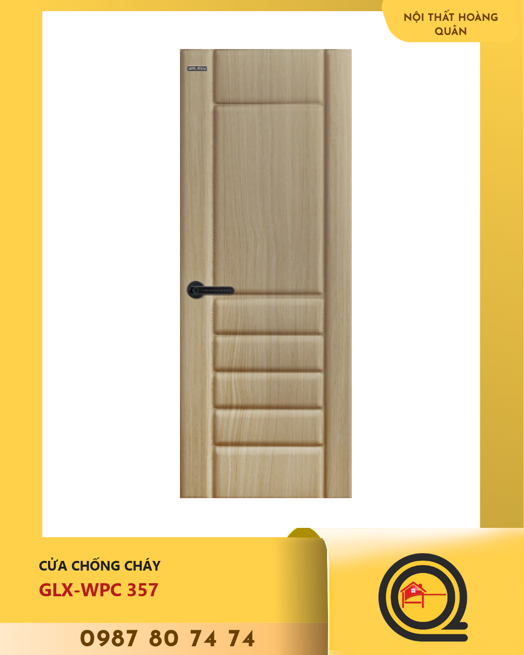 Cửa Nhựa Gỗ WPC GLX-WPC 357